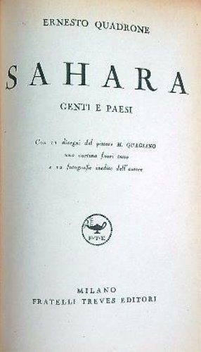 Sahara. Genti e paesi.