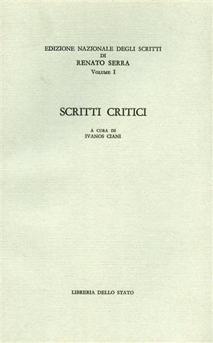 Scritti critici.