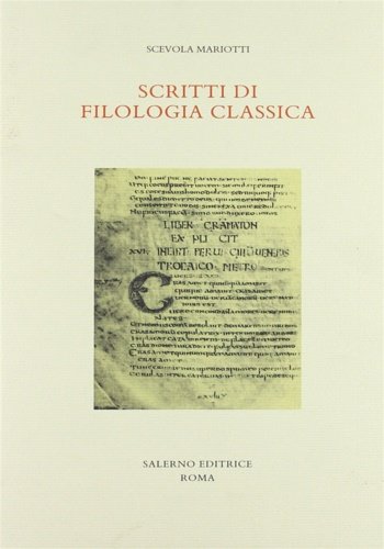 Scritti di filologia classica.