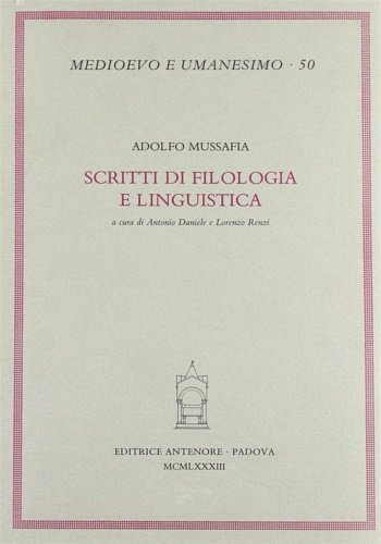 Scritti di filologia e linguistica.