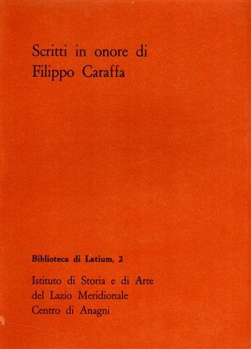 Scritti in onore di Filippo Caraffa.