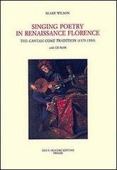 Singing Poetry in Renaissance Florence. The Cantasi Come Tradition ca. …