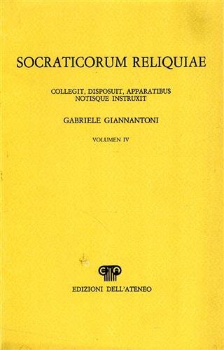 Socraticorum Reliquiae. Vol.IV:Conspectus librorum. Index fontium. Index nominum.
