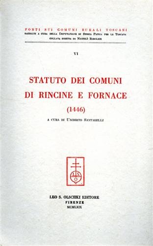 Statuto dei comuni di Rincine e Fornace 1446.