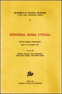 Stendhal, Roma, l'Italia.