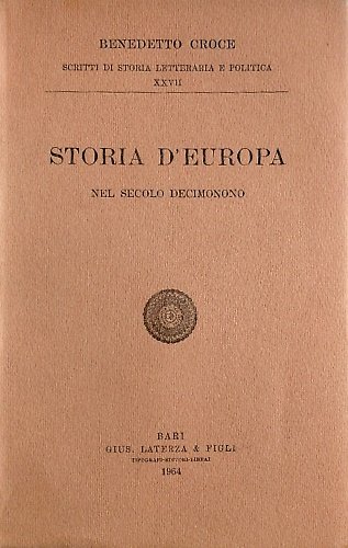 Storia d'Europa nel secolo decimonono. | Immagine principale