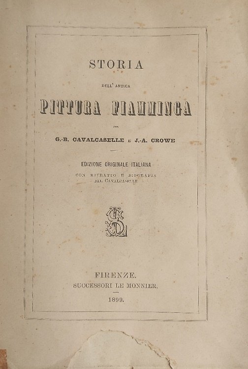 Storia dell'antica pittura fiamminga.