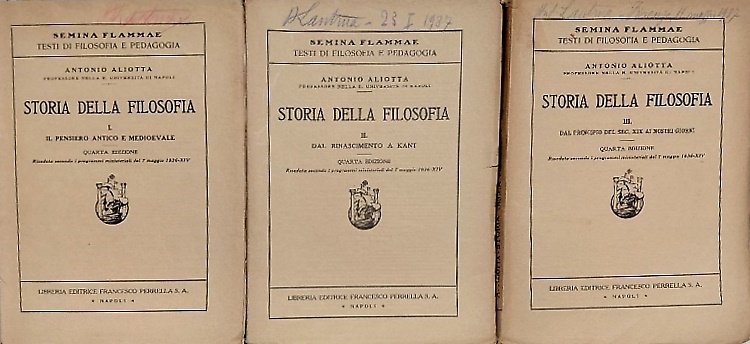 Storia della filosofia. Volume Primo: Il pensiero antico e medioevale. … | Immagine principale