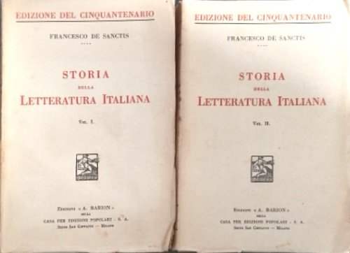 Storia della letteratura italiana.