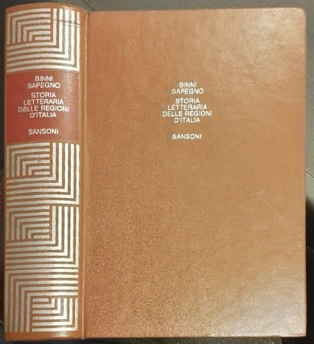 Storia letteraria delle Regioni d'Italia. | Immagine principale
