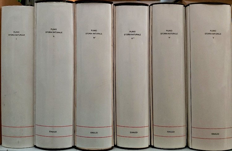Storia Naturale. I:Cosmologia e Geografia,libri 1-6,pp.LXXIV-848, 14 tavv.a col.ft. II:Antropologia …