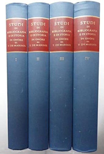 Studi di bibliografia e di storia in onore di Tammaro …