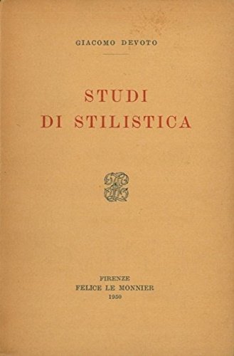 Studi di stilistica.