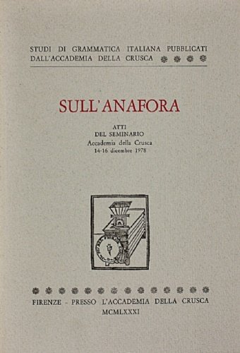 Sull'Anafora.
