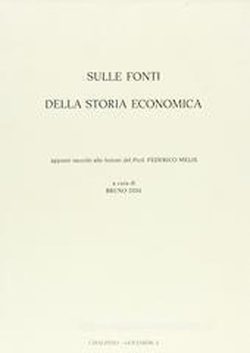 Sulle fonti della Storia economica.