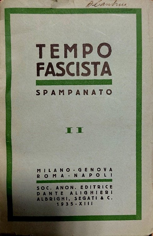 Tempo fascista. Elementi di cultura fascista per le scuole medie … | Immagine principale