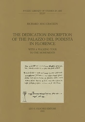 The dedication inscription of the «Palazzo del Podestà» in Florence. …