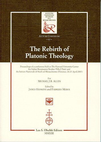 The rebirth of platonic theology.
