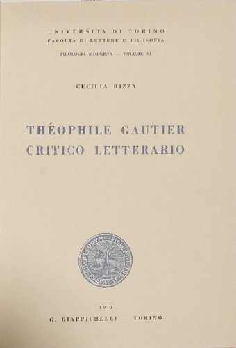 Théophile Gautier critico letterario.