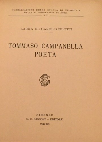 Tommaso Campanella Poeta.