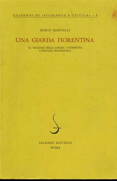 Una giarda fiorentina. Il "Dialogo della lingua" attribuito a Niccolò …