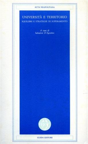 Università e territorio: squilibri e strategie di superamento.