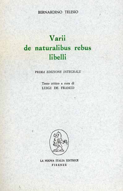 Varii de naturalibus rebus libelli.