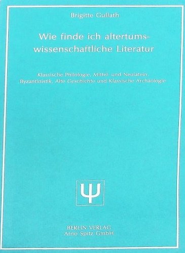 Wie finde ich altertumswissenschaftliche Literatur. Klassische Philologie, Mittel- und Neulatein, … | Immagine principale