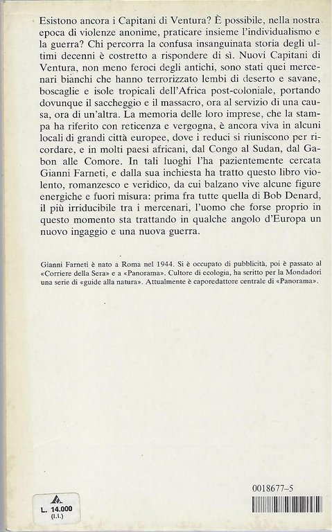 "Gli ultimi avventurieri" "Storie vere di mercenari bianchi in Africa"