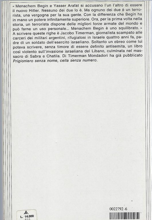 "La guerra più lunga" "Israele in Libano"
