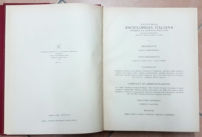 DIZIONARIO ENCICLOPEDICO ITALIANO