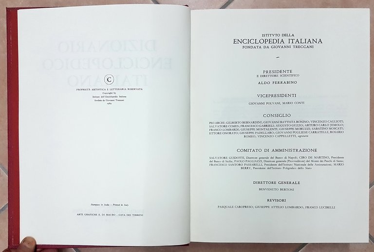 DIZIONARIO ENCICLOPEDICO ITALIANO