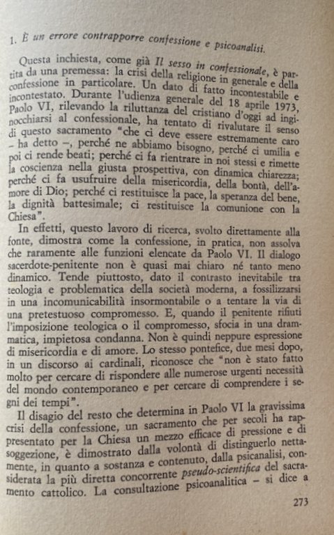 LA POLITICA IN CONFESSIONALE. I COMPORTAMENTI POLITICI, LA LIBERTÀ IDEOLOGICA, …