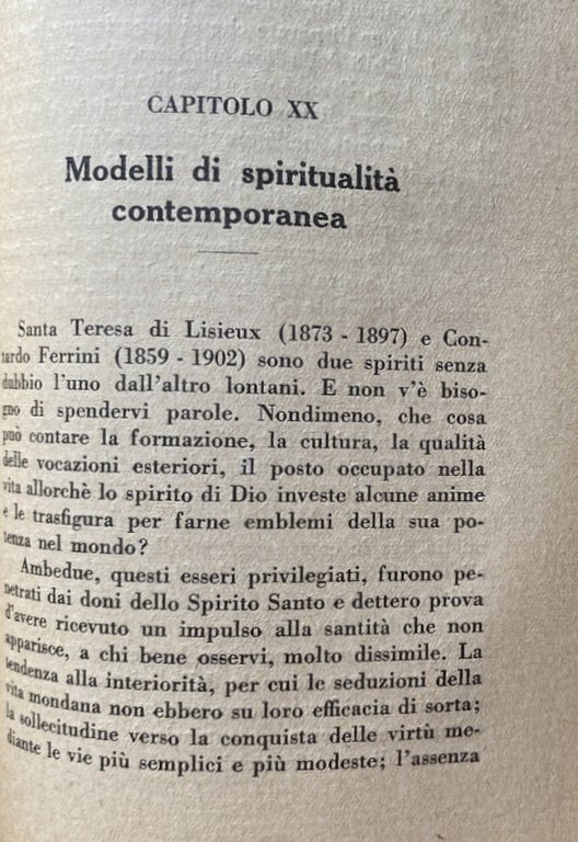 DOTTRINE SPIRITUALI ATTRAVERSO LA STORIA DELLA RELIGIOSITÀ CRISTIANA