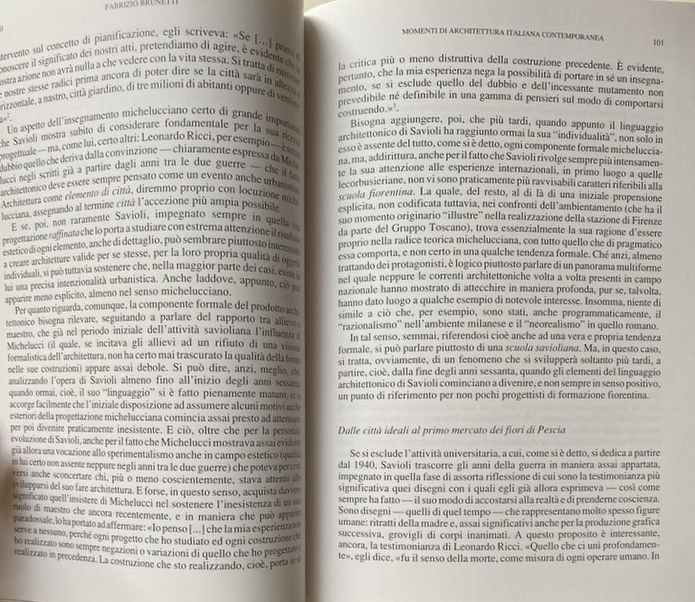 MOMENTI DI ARCHITETTURA ITALIANA CONTEMPORANEA.