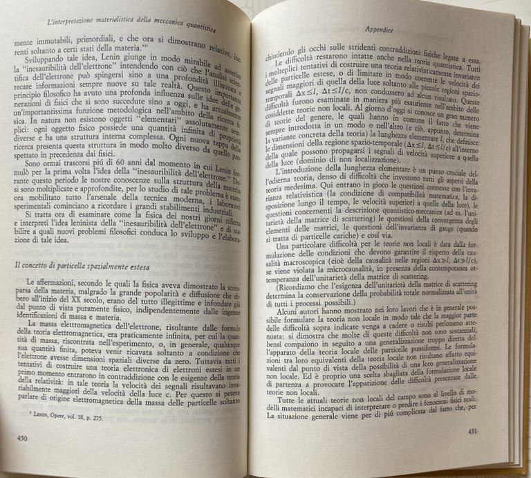 L'INTERPRETAZIONE MATERIALISTICA DELLA MECCANICA QUANTISTICA. FISICA E FILOSOFIA IN URSS.