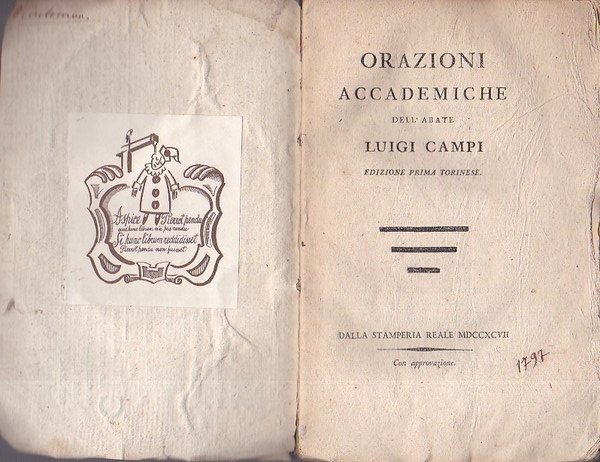 Orazioni Accademiche. Edizione Prima Torinese