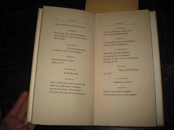 Maistre Pierre Pathelin. Farce du XV siècle