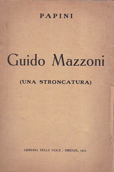 Guido Mazzoni (una stroncatura)