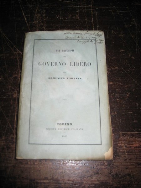 Dei Principii del Governo Libero | Immagine principale