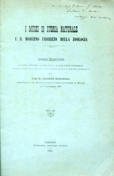 I Musei di Storia Naturale e il moderno indirizzo della …