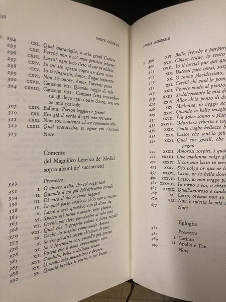 Opere. Collezione Classici della Cultura Italiana. A cura di L.Cavalli.