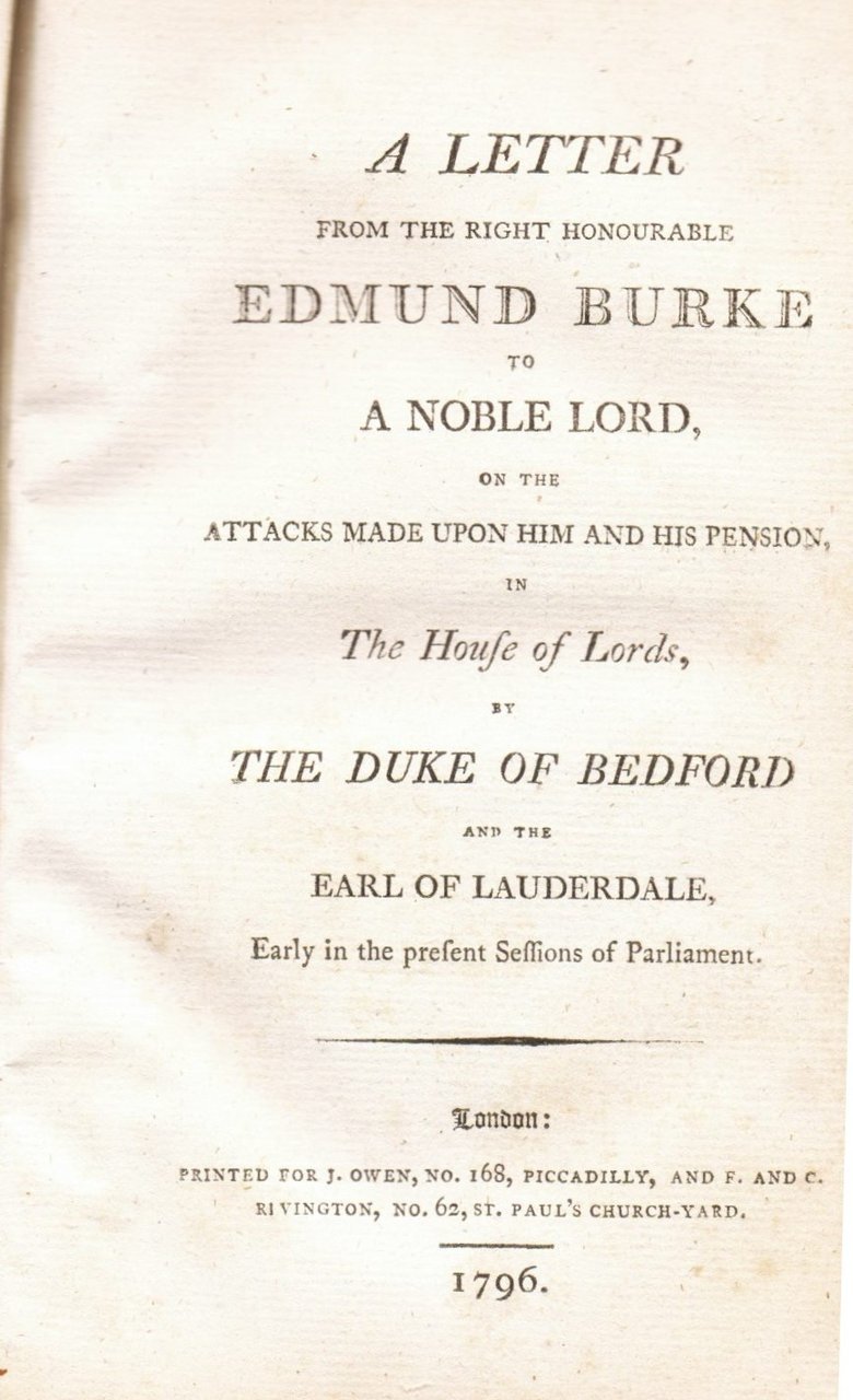 A letter from the right honourable Edmund Burke to a …
