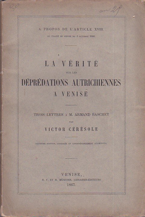 A propos de l'article XVIII du Traité de Vienne du …