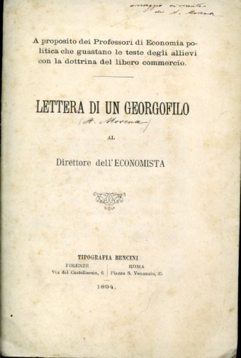 A proposito dei Professori di Economia politica che guastano le …