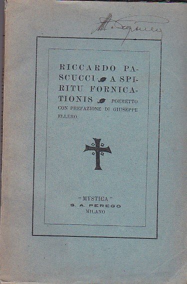 A Spiritu Fornicationis. Poemetto con prefazione di Giuseppe Ellero