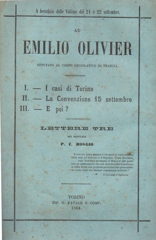 Ad Emilio Olivier deputato al corpo legislativo di Francia. I. … | Immagine Gallery 1