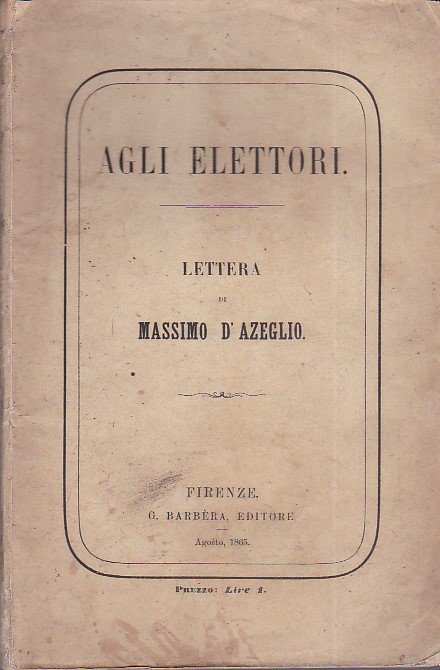 Agli elettori. Lettera