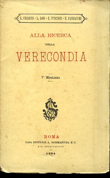 Alla ricerca della verecondia