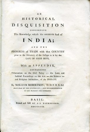 An Historical Disquisition concerning the Knowledge which the Ancients had …